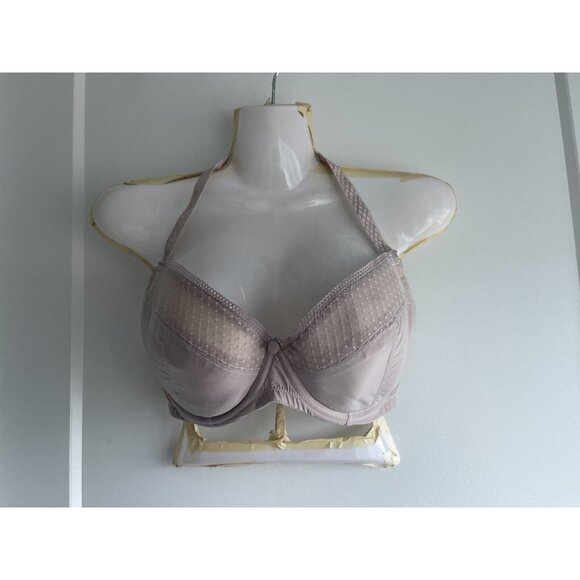 Change Grey Bra with Lace Trim and Button Detail - Missing Strap - Size 30H - Picture 13 of 14